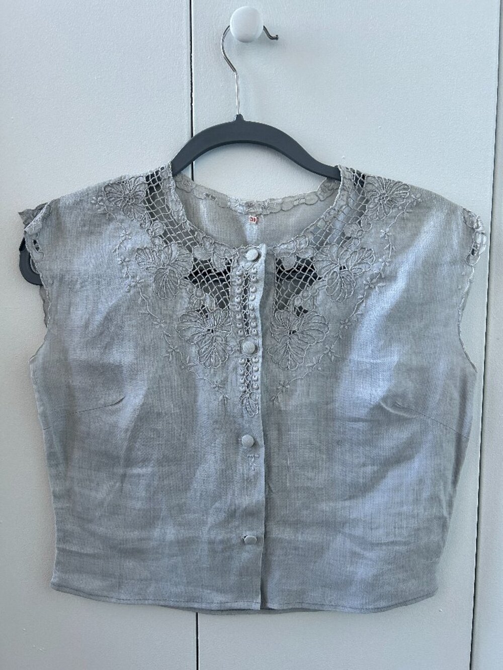 Vintage Lace Embroidered Top